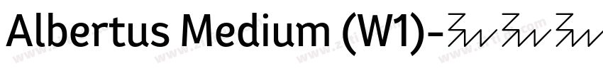 Albertus Medium (W1)字体转换